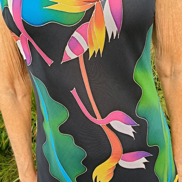 Beautiful Tropical Dress by SIMPLY SILK - Picture 8 of 8